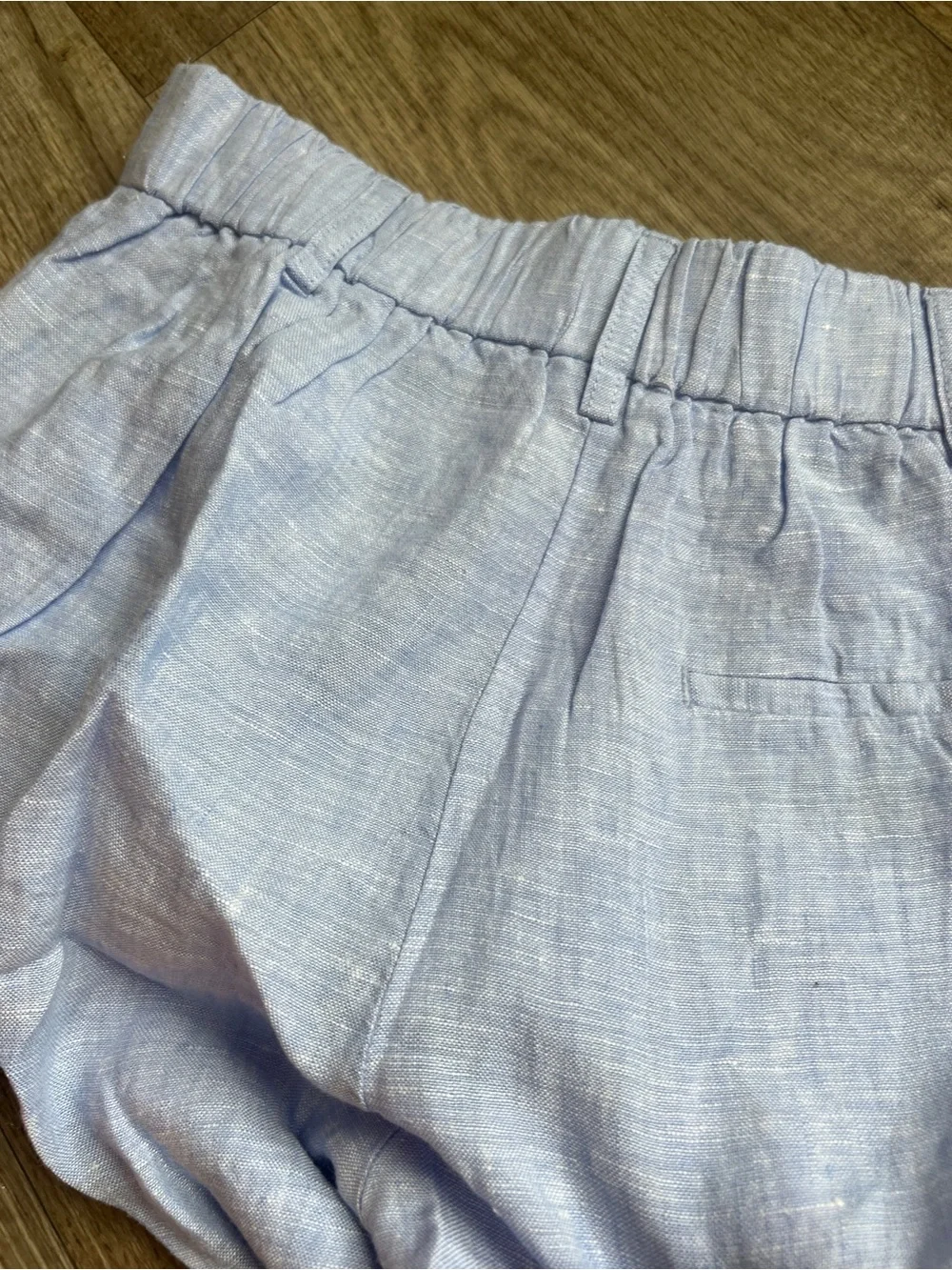 NWT quince blue linen pants size 4